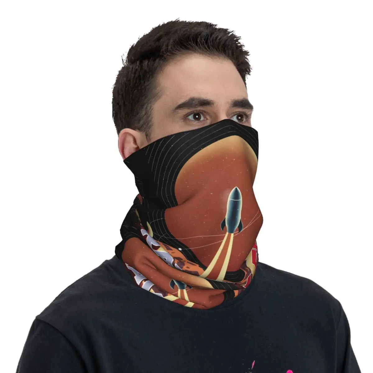 Потрясающая бандана на шею гетры с принтом шарф для езды мотоцикле клубе