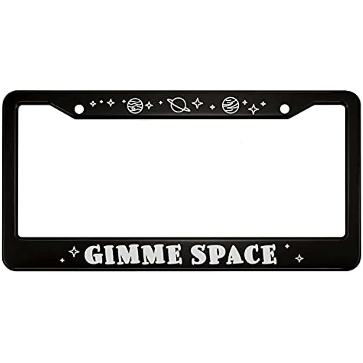 

Gimme Space Aluminum Planet License Plate Frame Planets and Stars Cute Cool Shiny Galaxy Applicable To US Standard Car