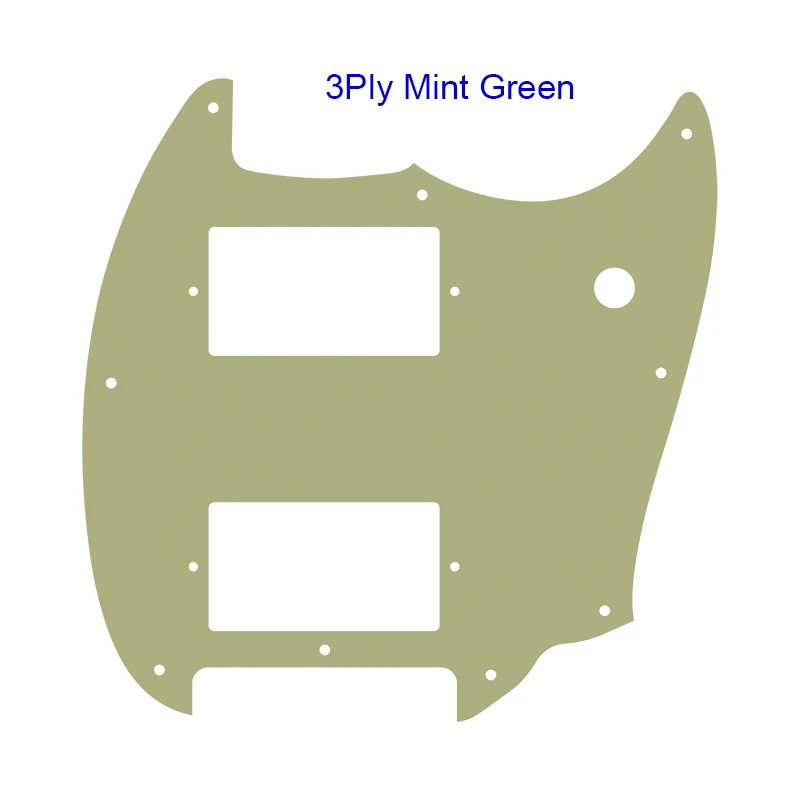 Фото Запчасти для гитар Feiman - Squier Bullet Mustang с звукоснимателями PAF Humbucker, многоцветные варианты пикгардов для гитар. №5