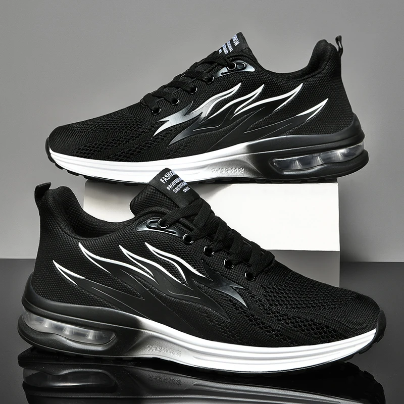 Fashion Sneakers Lightweight Couples Gym Breathable Male Footwear Lace Up Walking Shoe Sport Running Sneaker Plus Size