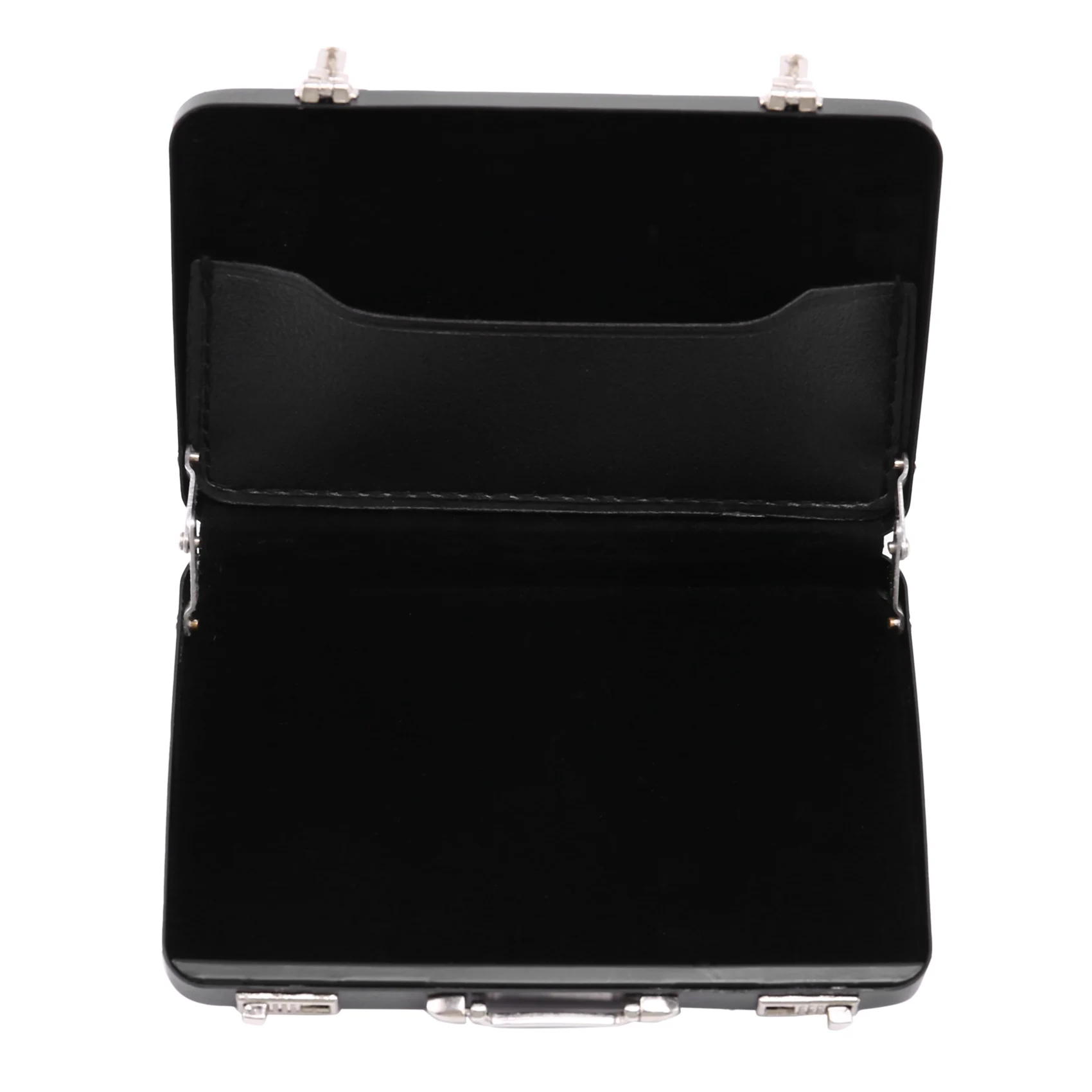 Aluminum password box Card Case Mini suitcase Password briefcase Black |