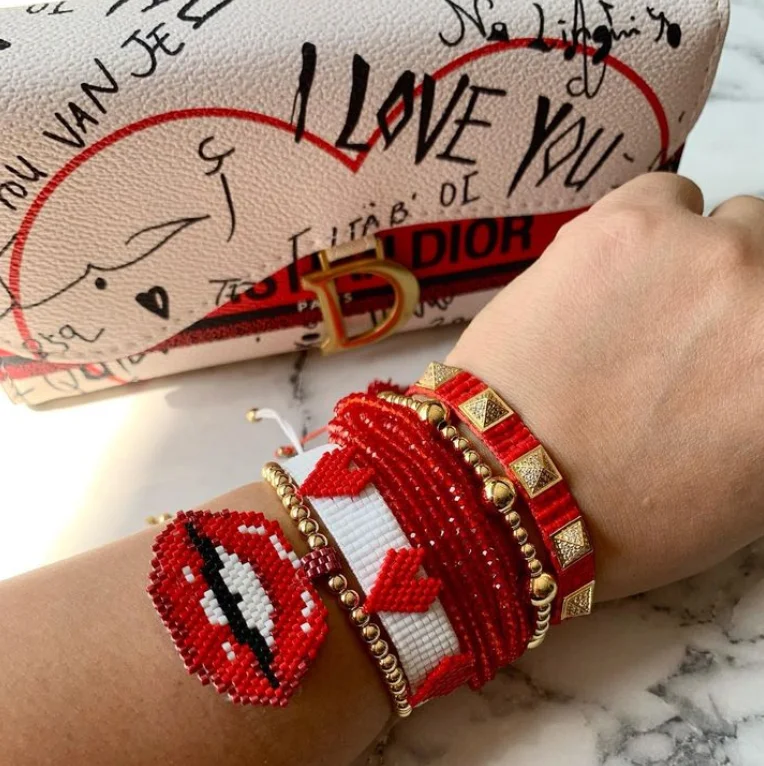 

Miyuki Bracelets Mexican Heart Bracelet Women Friends Valentine's Gift Jewelry Fashion Handmade Japanese Bead Pulseras