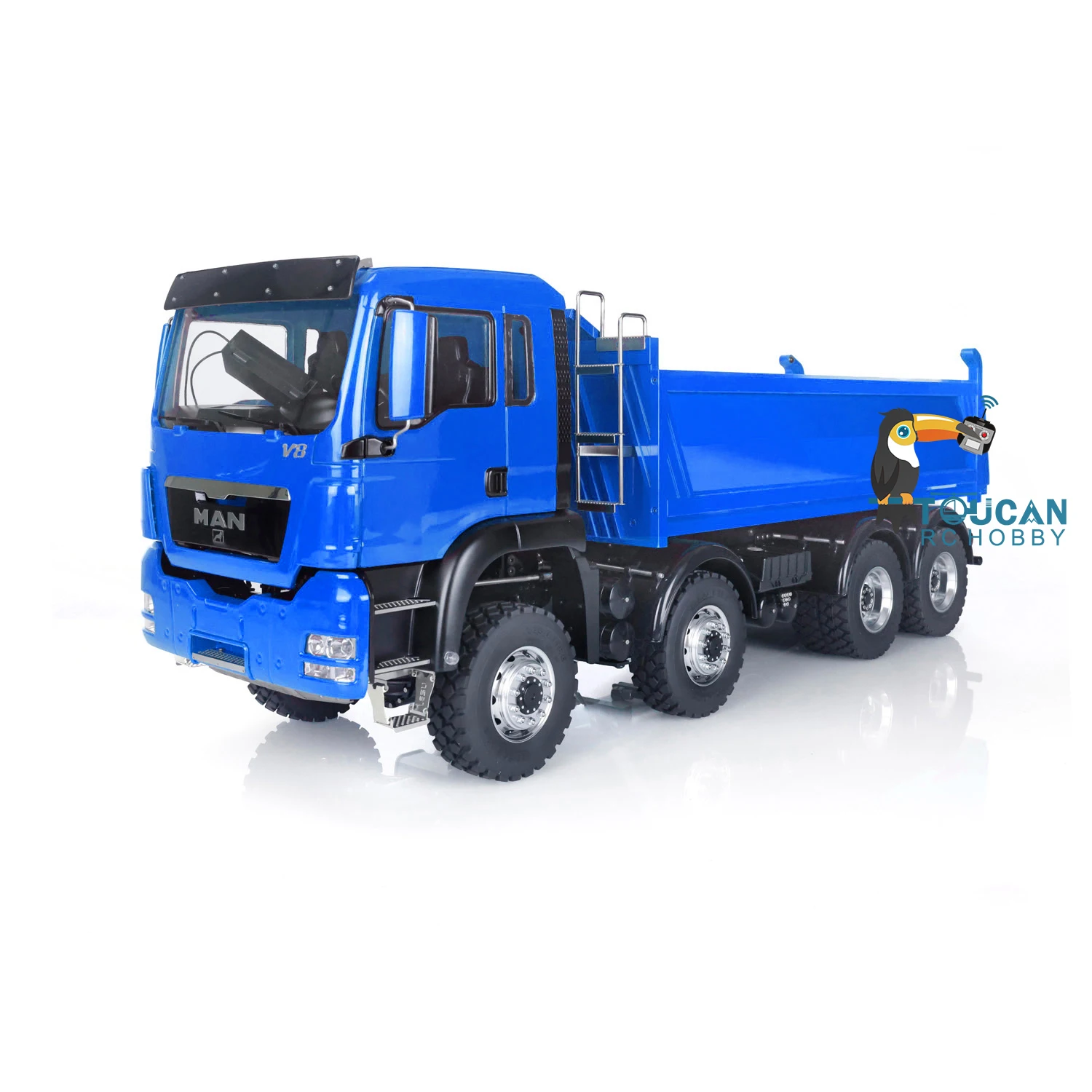 Модель радиоуправляемого самосвала LESU MAN 1/14 8*8 шасси гидравлическая модель