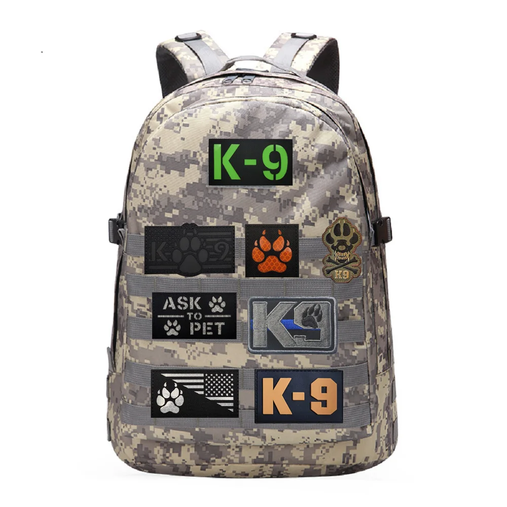 Открытый K9 собачий коготь ИК светящаяся и светоотражающая волшебная повязка на