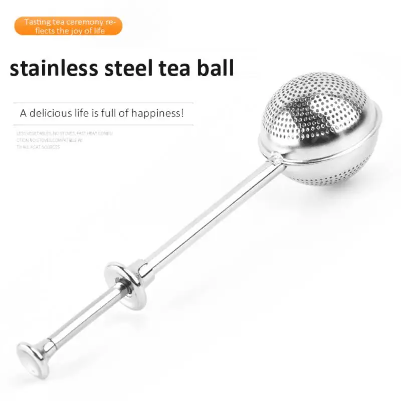 

2/4/5PCS 1 Piece Mesh Tea Strainer Handle Tea Ball Tea Infuser Sphere Tea Infuser Stainless Steel Sphere Kitchen Accessories