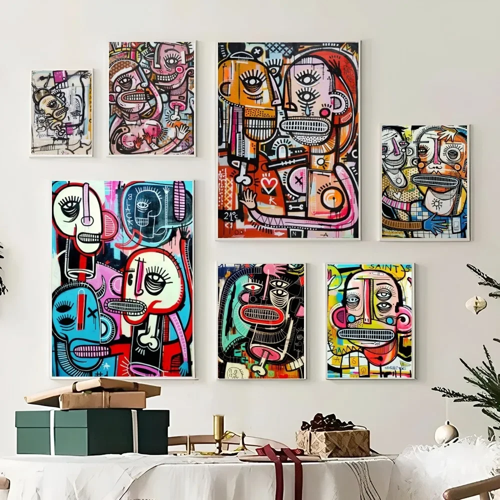 Современный стиль граффити уличное искусство Joachim абстрактный принт плаката на