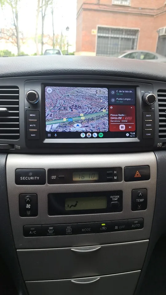 Фото CHSTEK Беспроводное автомобильное радио Carplay для Toyota Corolla E120 2000-2006 BYD F3 Мультимедиа Android 13 Навигация WIFI 4G RDS FM BT №4