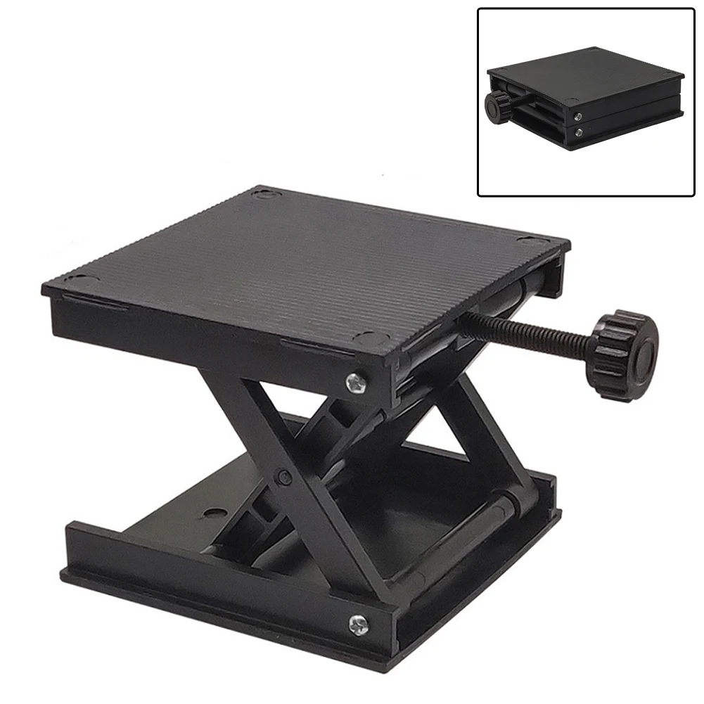 

Aluminum Router Lift Table Woodworking Engraving Lab Lifting Stand Rack Lift Platform Woodworking Benches Lifter Carpentry Tools