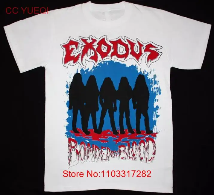 Футболка EXODUS связанная кровью 85 трэш-группа белая все размеры