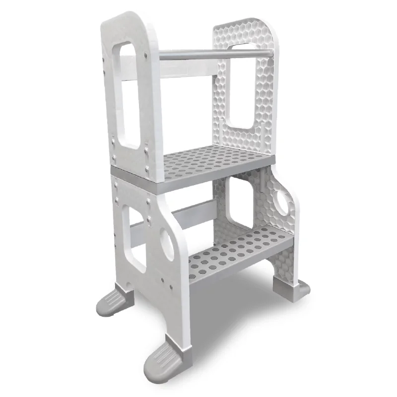 

CORE PACIFIC Kitchen Buddy 2-in-1 Stool for Ages 1-3 safe up to 100 lbs. step stool ladder