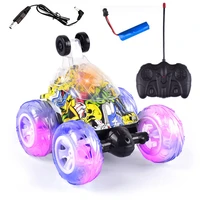 remote control car graffiti stunt tipper rc cars electroinc vehicle with light music 360 %c2%b0 rolling dancing 2 4ghz toy kids gift