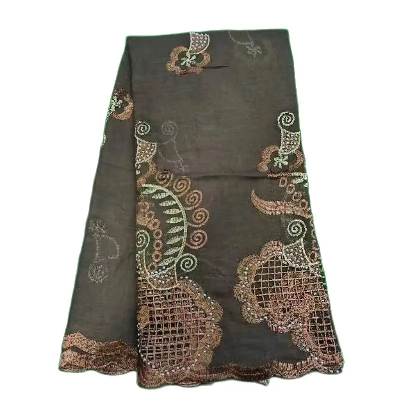 Latest African Women 100% Cotton Scarf Muslim Women Hijab Scarfs  Cotton Scarf for Shawls Pray shawls Embroidery Traditional