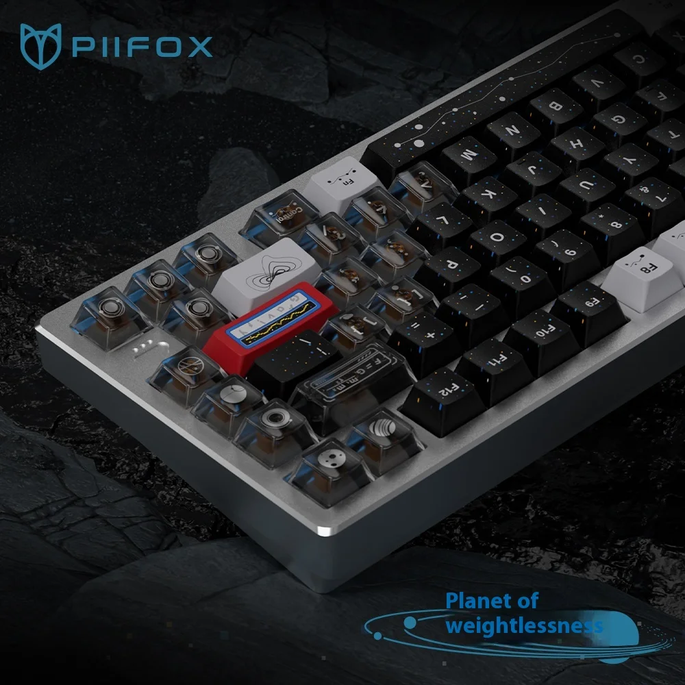Колпачки для клавиш Piifox Weightless Planet Pbt оригинальные 146 ПК прозрачные колпачки
