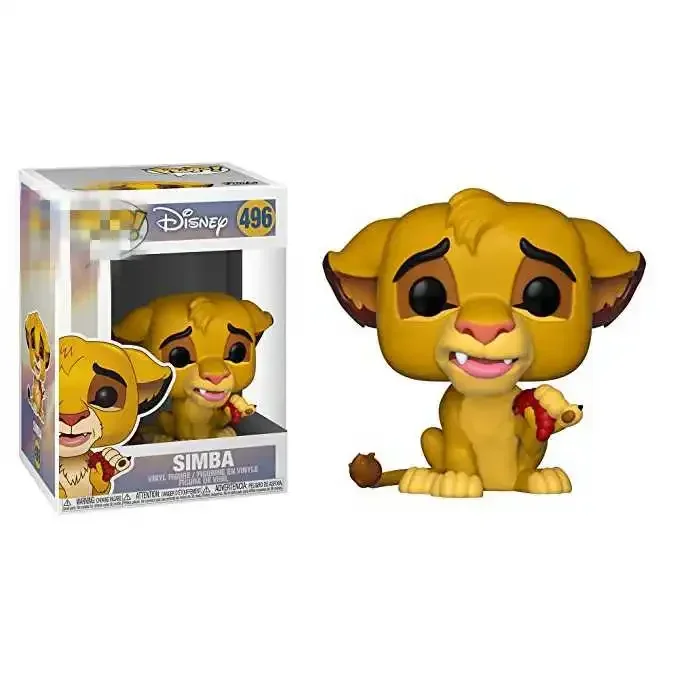 FUNKO POP DISNEY Фигурка Короля Льва Mufasa Коллекционные игрушки Simba Pumbaa Timon Fox 87 498 495 496