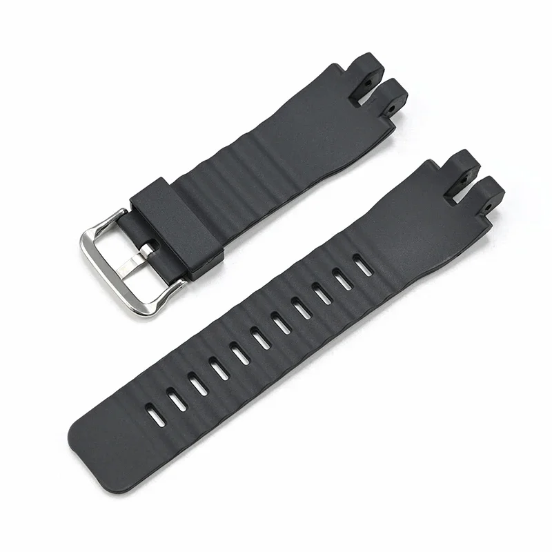 Фото Черный полимерный ремешок для Casio Protrek PRW-3000/3100/6000/6100 PRG-300, мужской спортивный водонепроницаемый резиновый сменный ремешок для часов, браслет №2