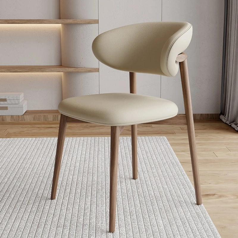 

Luxury Modern Nordic Chair Designer Gaming Office Solid Wood Dining Chair Restaurant Sillas Para Barra De Cocina Home Furniture