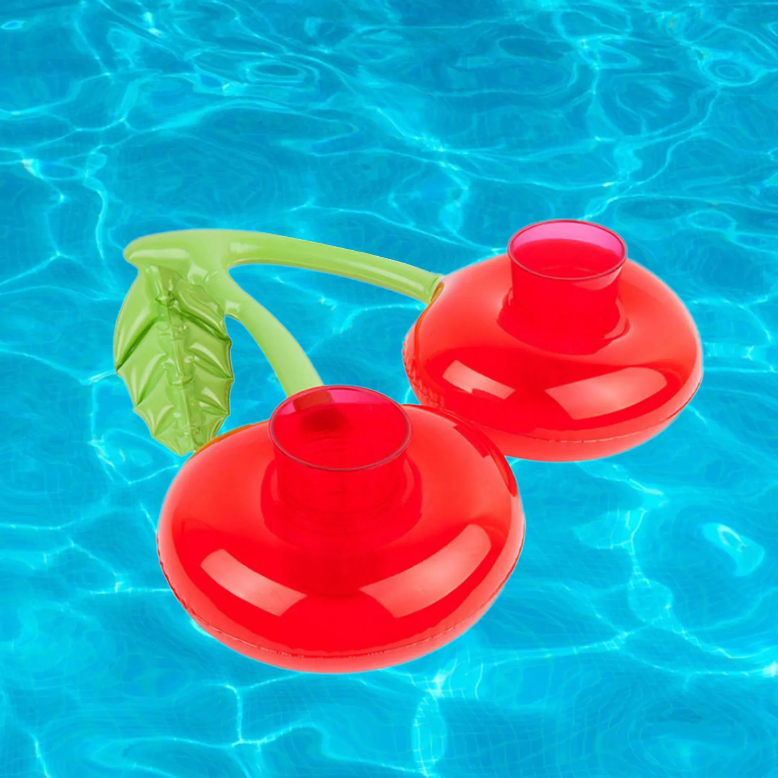 

Pool Cup Holder Creative Inflatable Drink Holder Cherry Shaped Drink Float for Pool Party