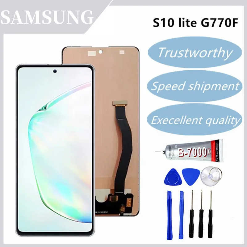 For Samsung S10 lite LCD Touch Screen Digitizer Assembly SM-G770F/DS SM-G770F Replacment Repair parts