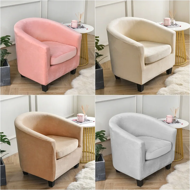 

Velvet Sofa Cover Stretch Armchair Cover Split Club Sofa Cover Living Room Sofa Cover with Seat Cushion Cover