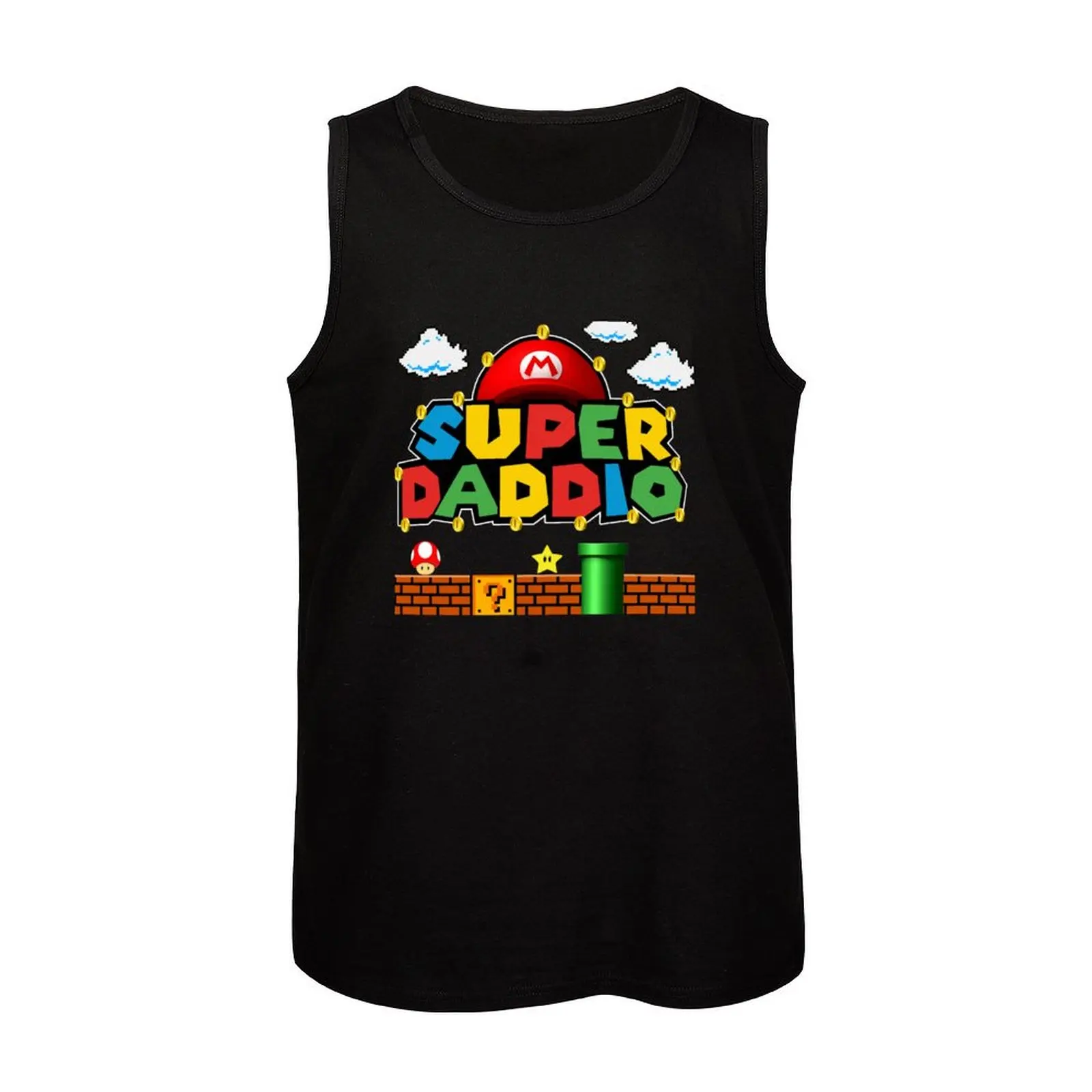 Фото Новая майка Super Daddio Fathers Day, мужской топ с аниме №4