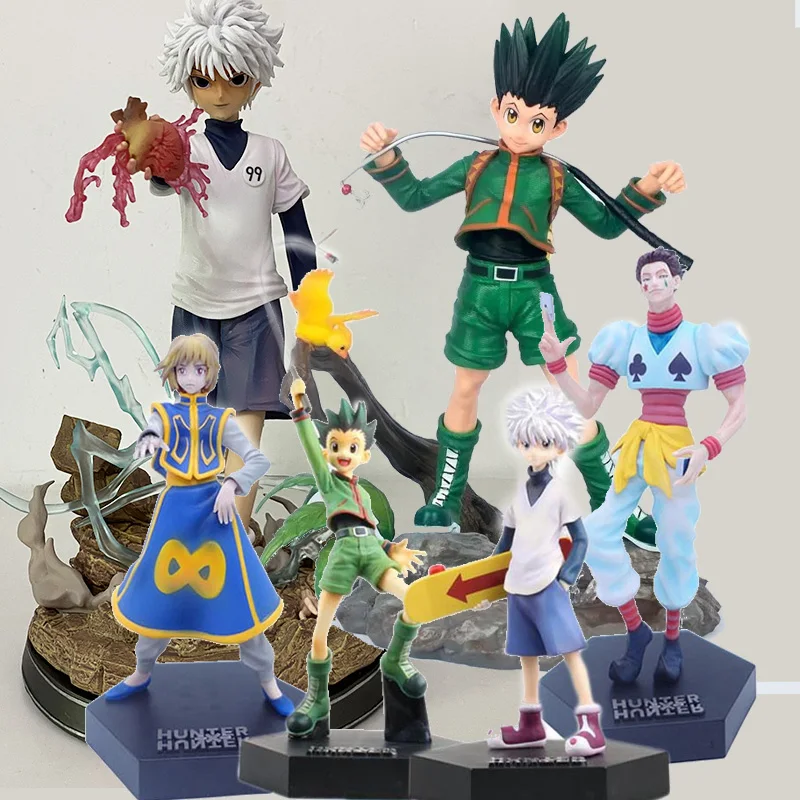 

Hunter x Hunter Figure Figure Killua Alluka Zoldyck Action Figures Gon Freecss Kurapika Figurine Model Doll Toys Room Decoration