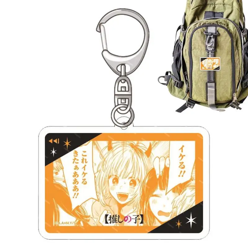 

Oshi No Ko школьный портфель акриловый брелок Hoshino косплей аксессуар Ai Hoshino Kana Arima милый кулон брелки аниме игрушка