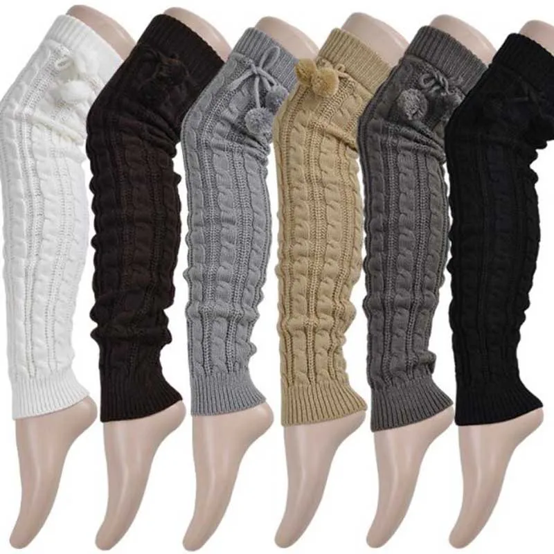 1Pair All-Match Knitting Warm Women Long Stockings Solid High Socks Cotton Japanese Over Knee Socks Leg Warmer Over Knee Socks