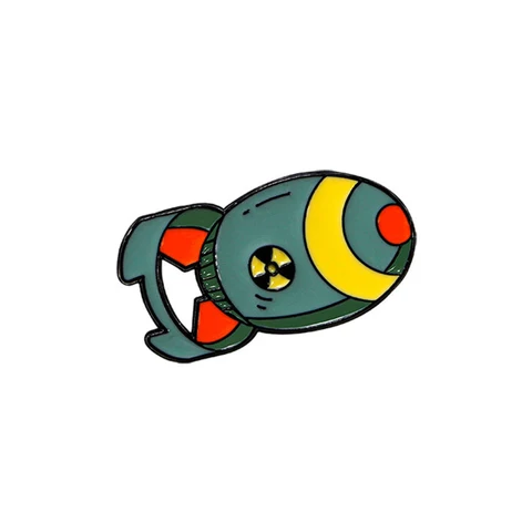 Эмалированная брошь "Мир"