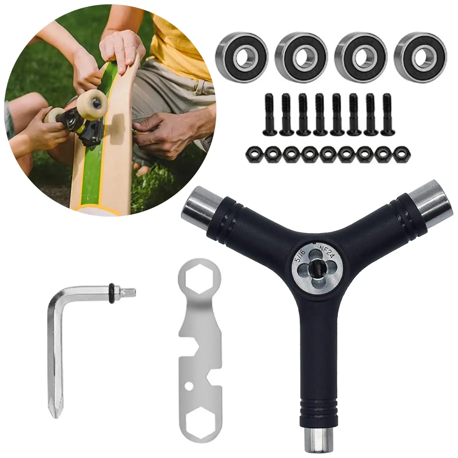 

Tool Set Multifunctional Skateboard Tool Kit for Longborad