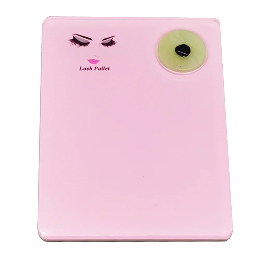

Eyelash Lash Holder Extension Pallet Grafting Tray Padglue Acrylic False Adhesive Extensions Plate Accessory Trays Jade Strip