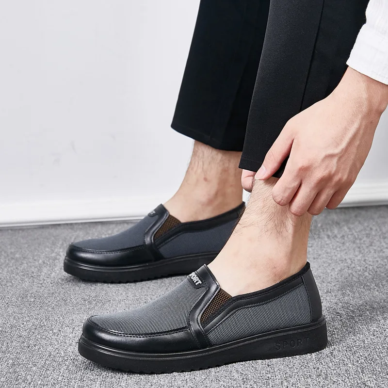 

Men Casual Shoes Breathable Canvas Shoes Soft Slip-On Espadrilles for Men Loafers Sneakers Comfort Driving Footwear Big Size 47