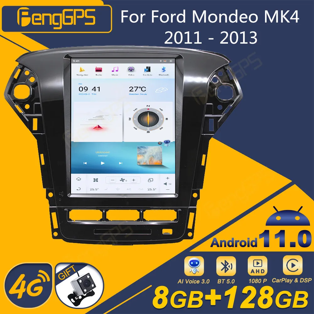 

Автомагнитола для Ford Mondeo MK4 2011-2013, Android, экран Tesla, 2Din стереоприемник, Авторадио, мультимедийный плеер, GPS-навигатор
