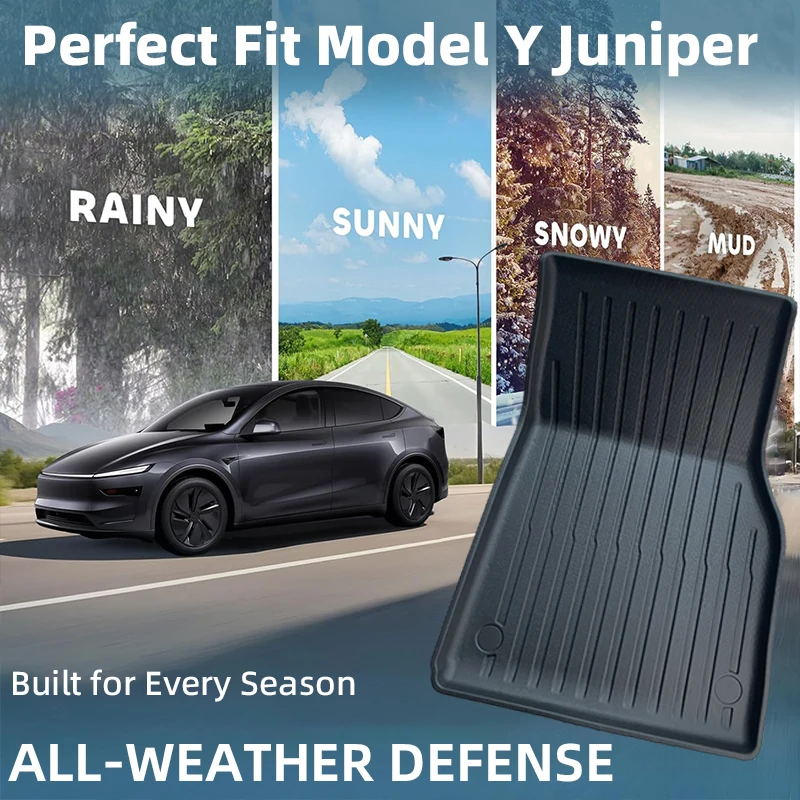 Коврики для Tesla Model Y Juniper 2025-2026, аксессуары, противоскользящий водонепроницаемый грузовой коврик, коврик из ТПЭ для модели Y Juniper (art.: 3920d451cd45e) - 3920d451cd45e