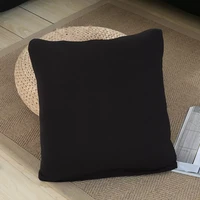 solid color cushion cover 2pcs matching pattern with sofa cover 4545cm throw pillow cases for car hotel home decoration