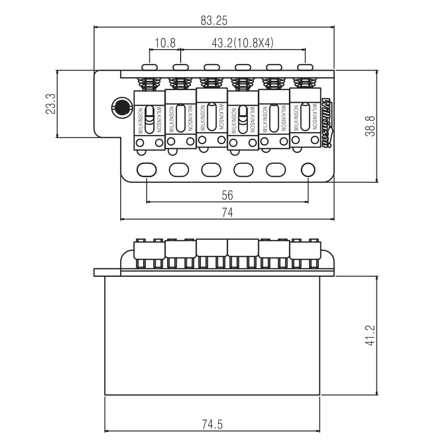 Электрогитара с системой тремоло Bridge + изогнутые стальные сиденья WV6