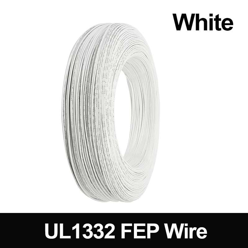 

Белый провод UL1332 FEP 30-10 AWG для 3D принтера
