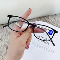 anti blue light reading glasses hd presbyopia fashion glasses full frame ultra thin pc material 1 0 to 4 0