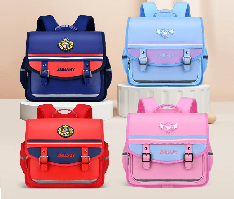 New Student Horizontal British Style Children Simple Backpacks Girl Boy High-capacity Waterproof School Bags for Grades 1-6 Hot