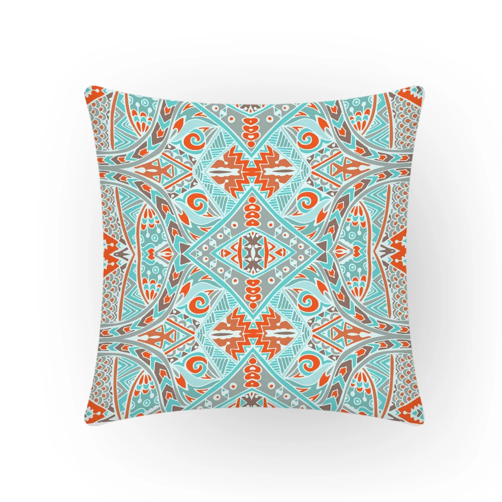 

Cushion Cover Floral Home Decor Artistic Flower Pillowcases for Pillows 45x45 Velvet Nordic Summer Polyster Linen Textile E2008