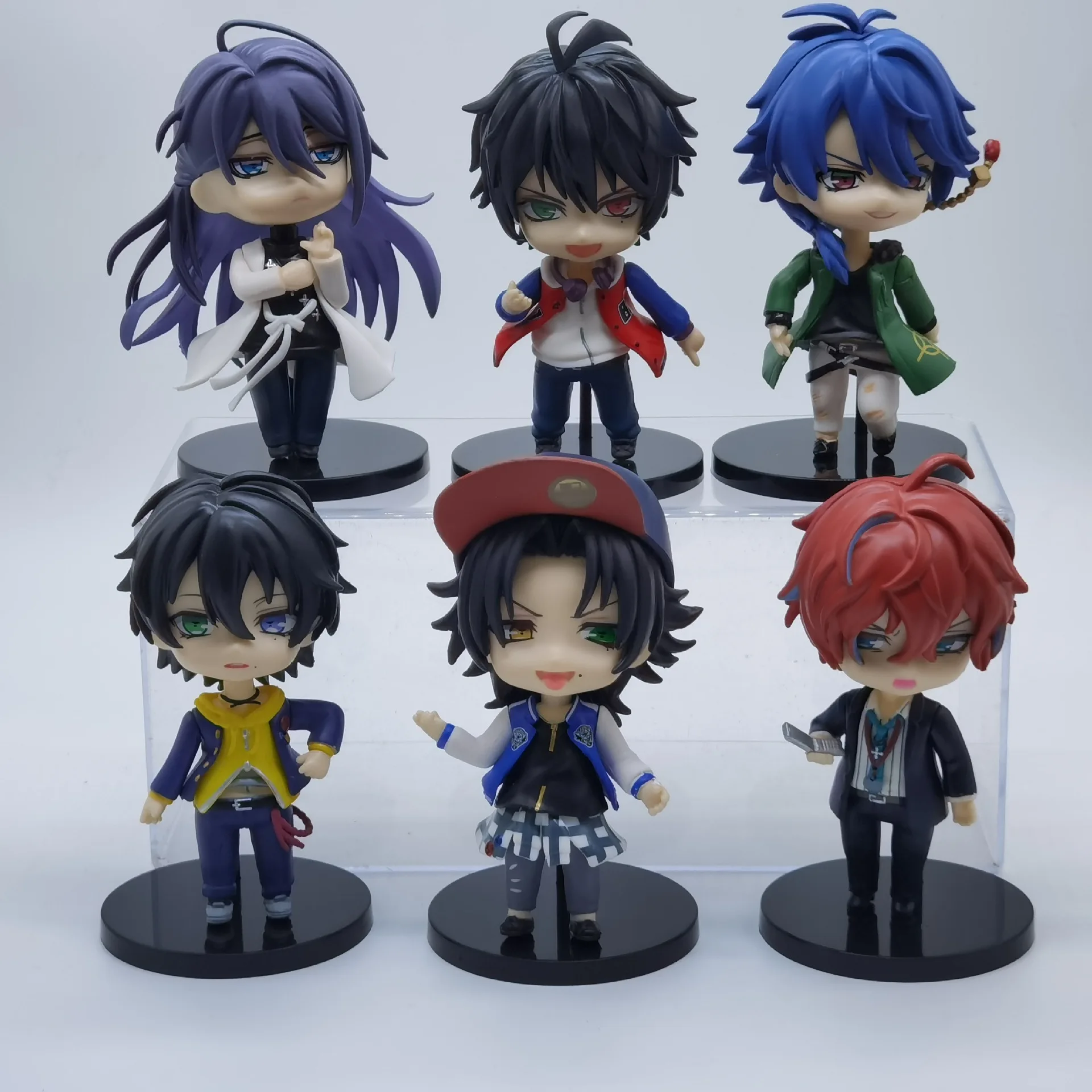 

6pcs/set Hypnosis Mic Division Rap Battle Yamada Ichiro Jiro Saburo Dead or Alive Ill-DOC DOPPO Figures Display Dolls for Kids