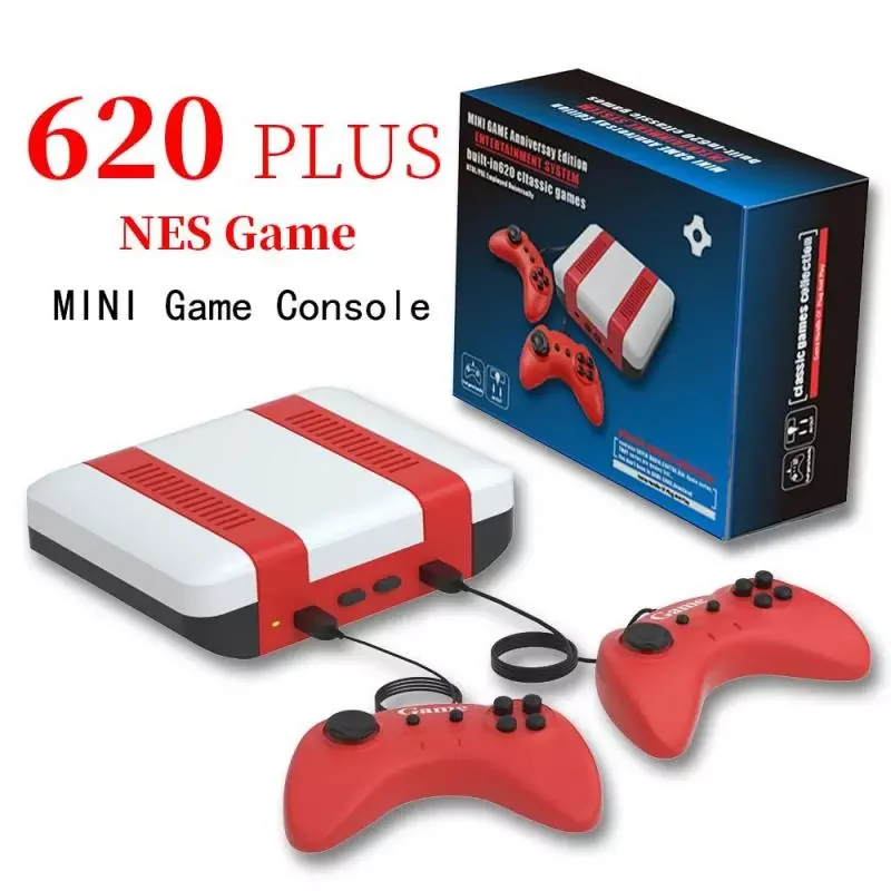 

620 Games Video Game Consoles TVBox Retro Classic Gaming Player For Retro Dendy Console Portable Retro Boy Toy Gift New