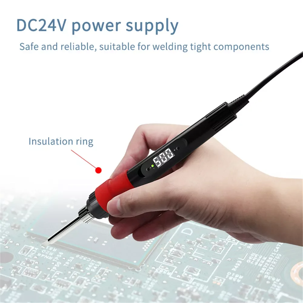 

2023New TXJ005 Portable 6 in 1 Soldering Iron Station Repair Tool Kit 500 Celsius Digital Temperature Adjustable