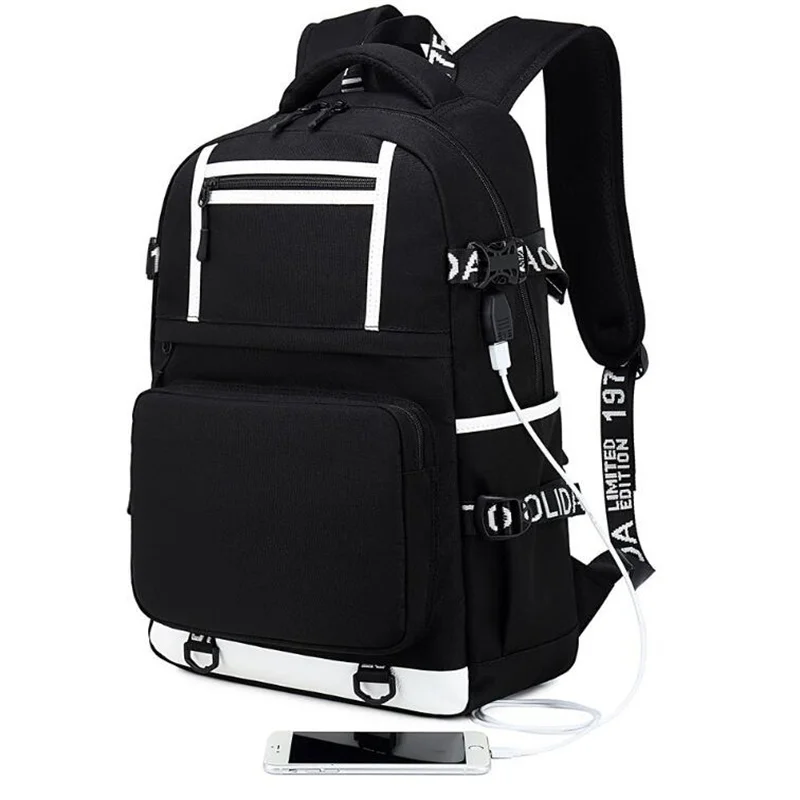 Светящийся рюкзак для ноутбука с USB-портом зарядки