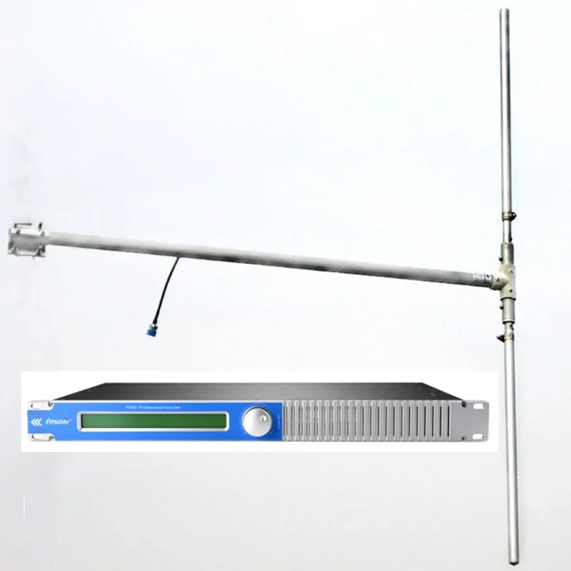 

FMUSER FSN-150 5.0 DSP Audio 100W 150W 1U FM Radio Transmitter + DP100 Hign Gain Antenna