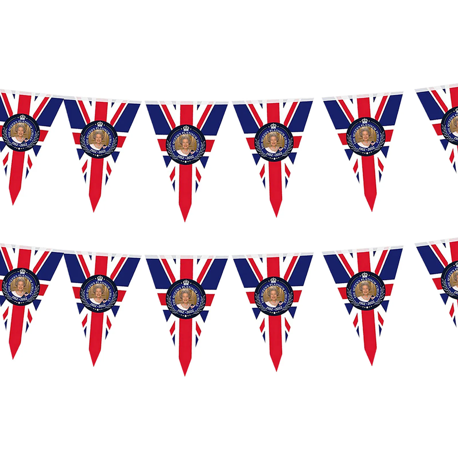

Queens Jubilee Flag Union Jack 70 Years Queen Platinums Jubilee 2022 Full Flag Patriotic UK United Kingdom Themed Bunting Banner