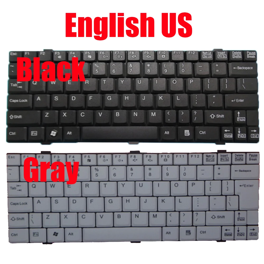 

English US Keyboard For Fujitsu P5000 P5010 P5010D P5020 P5020D B3000 B3010D B3020D K022333B1 CP185292-01 K022333A 27JM0222 New