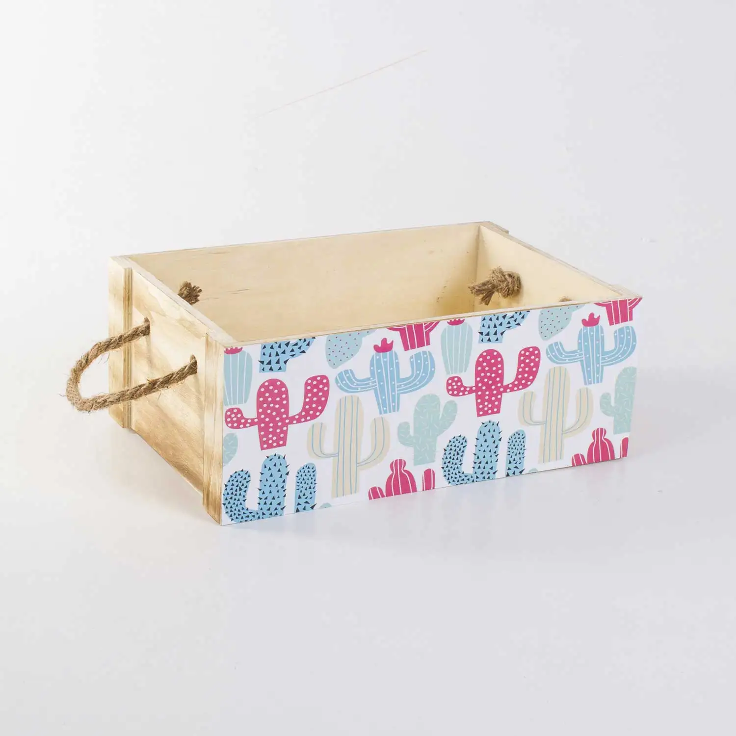 

Чехол Euro Flora из натурального дерева с красочным узором кактуса 29x19x11 см