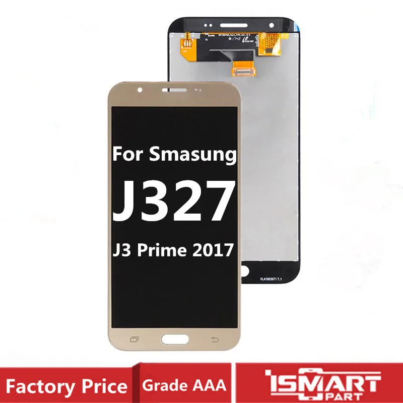 

OEM для Samsung Galaxy J327 LCD J3 Prime 2017 Emerge 2017 2-й дисплей сенсорный экран в сборе Замена j327W J327V J327T J327P