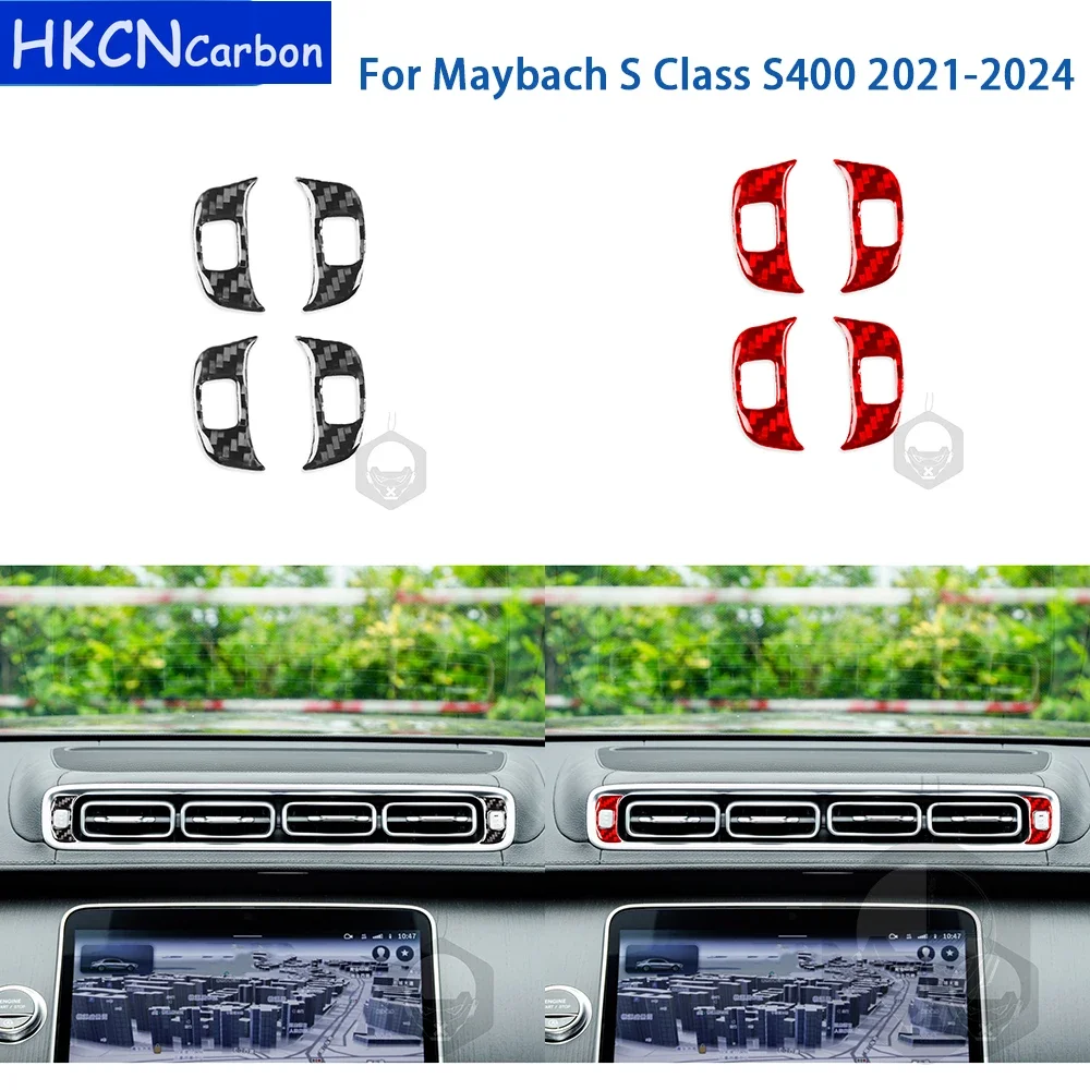 Для Maybach S Class S400 2021-2024 аксессуары из настоящего мягкого углеродного волокна