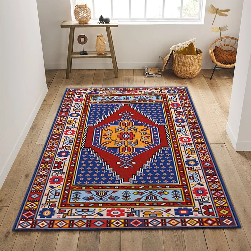 

Court Style Geometric Carpets for Living Room Bedroom Bedside Area Rugs Soft Kid Play Carpet Home Sofa Table Decor Floor Doormat